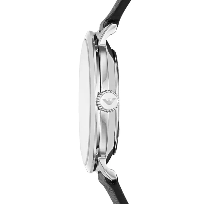 Emporio Armani Modern White Dial Black Leather Strap Watch For Women - AR11159 - Image 5